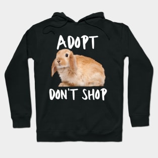 Adopt Don't Shop Bunny Hoodie